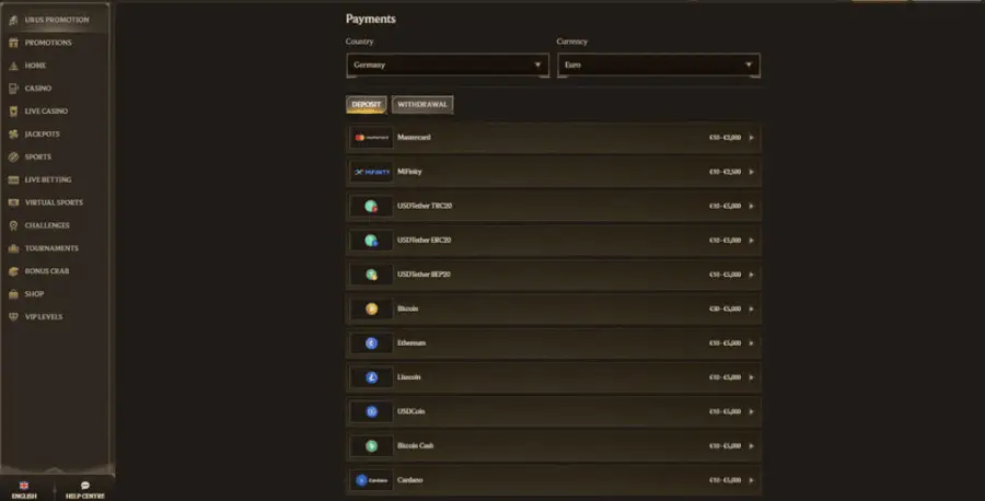 Realz online casino